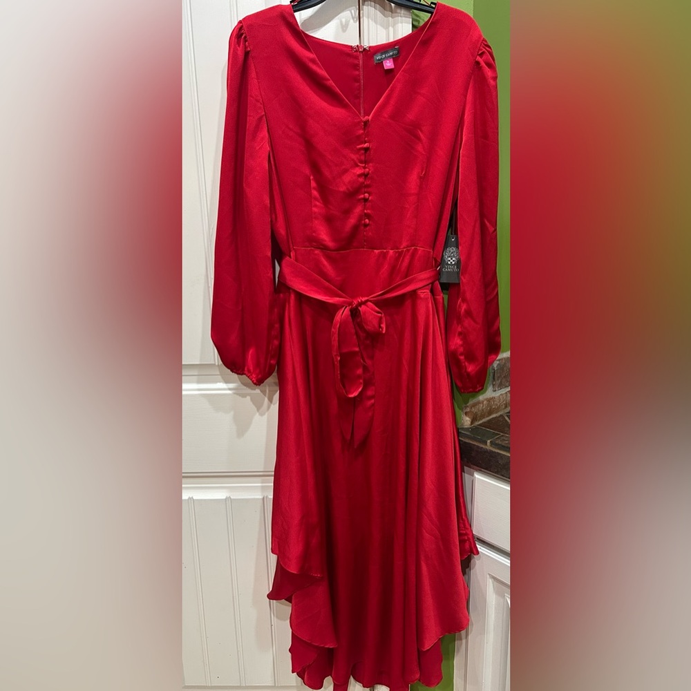 Vince Camuto Elegant Red Women's Dress-XL - Picture 6 of 6